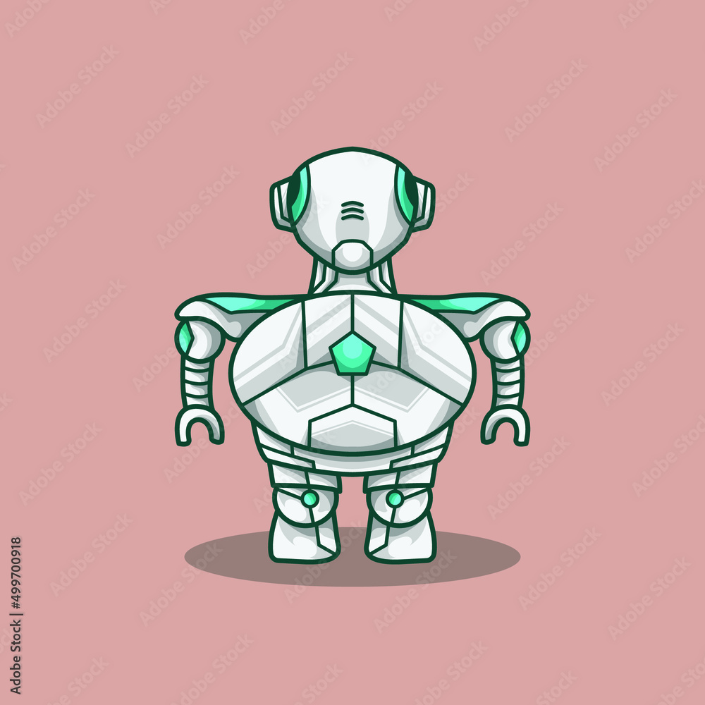 Humanoid Mascot Futuristic