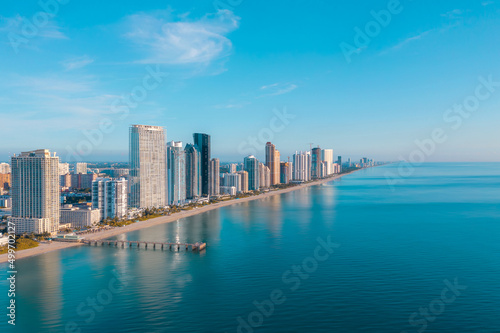 The Iconic Sunny Isles Beach skyline in Florida © Luis