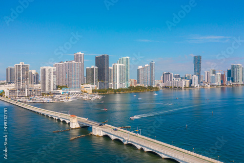 Panoramic view of the Venetian Crossway in Miami, Florida