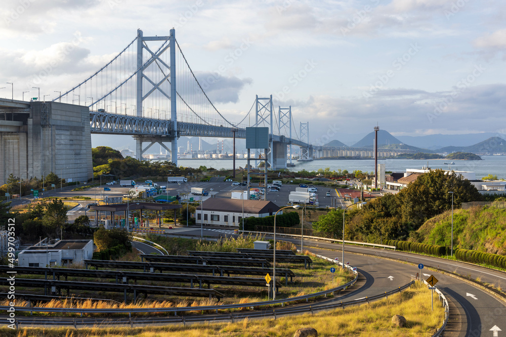 Obraz premium 日本の香川県坂出市の与島の美しい風景