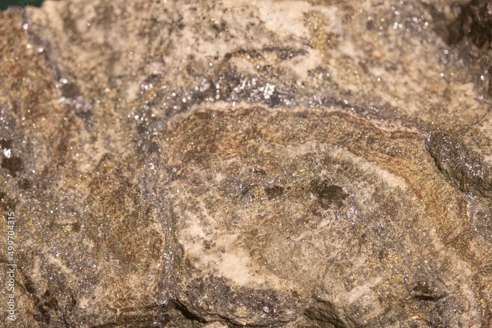 Naklejka premium ore for lead and zinc. ore minerals. Close-up. background and texture