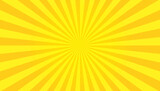 Background from sunburst yellow and orange ray.