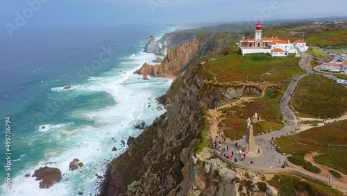 Cliffs at Cabo da Roca in Portugal photo