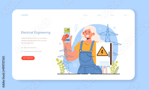 Diverse women in engineer technology. Female electrical engineer