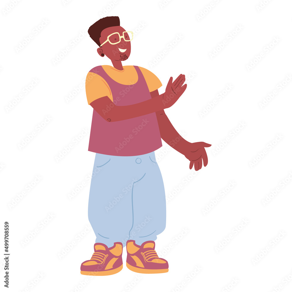 afro american man illustration