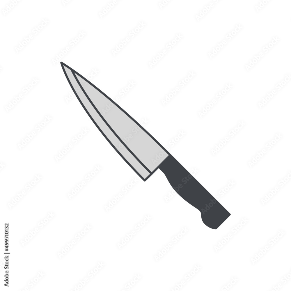 Blade, knife icon in color icon, isolated on white background Blade, knife icon in color icon, isolated on white background