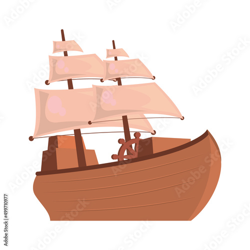 wooden pirate ship