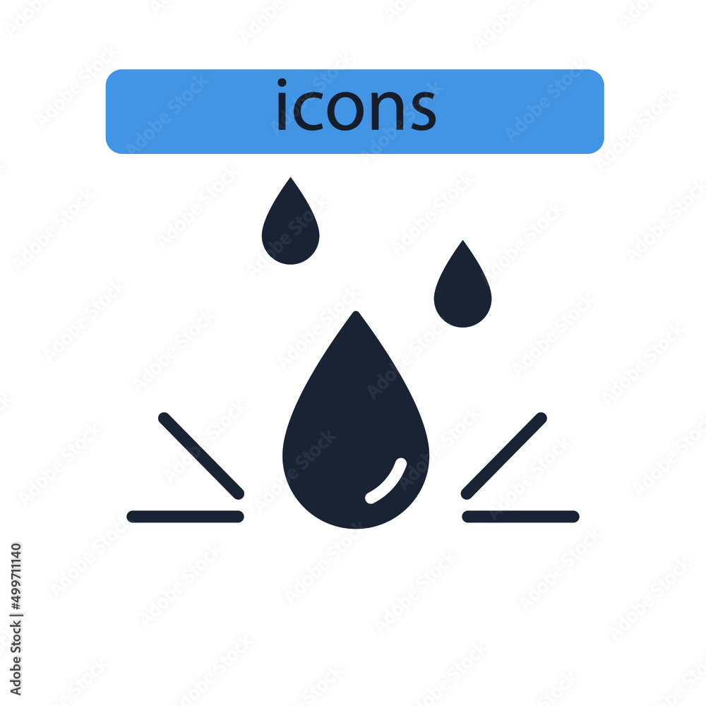 water icons symbol vector elements for infographic web water icons symbol vector elements for infographic web