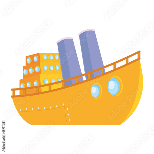 yellow steamboat design