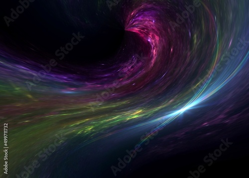 black hole, Planets and galaxy, science fiction wallpaper. Beauty of deep space. Billions of galaxy in the universe Cosmic art background