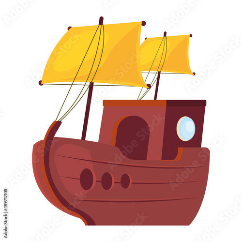 pirate ship illustration