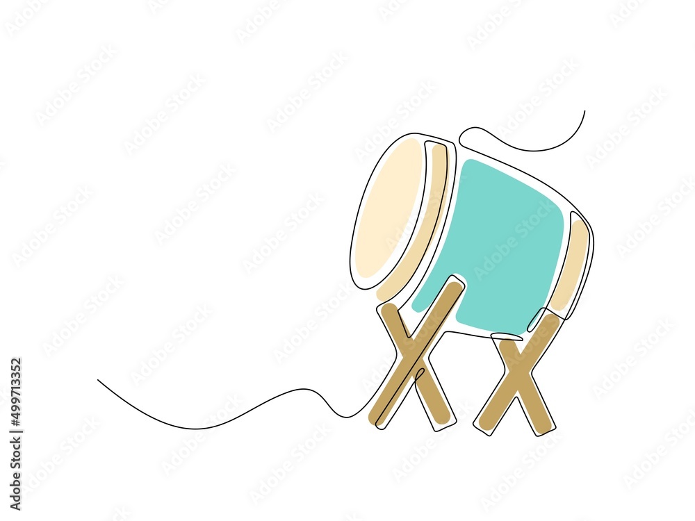Single Line Drawing Bedug, Bedug is a large drum made of wood and cowhide, as a template for Eid greeting cards. Single Line Drawing Bedug, Bedug is a large drum made of wood and cowhide, as a template for Eid greeting cards.