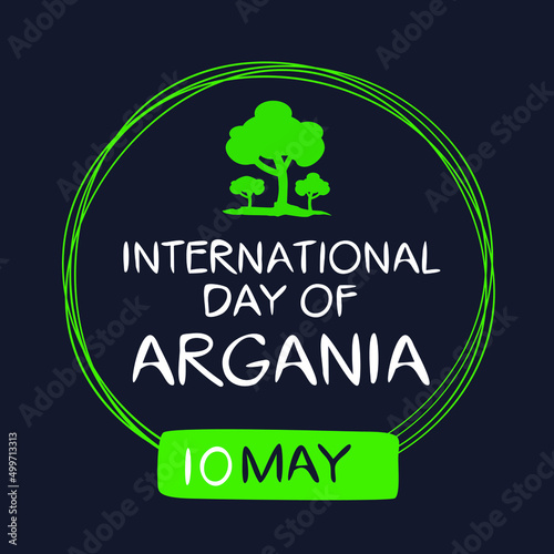 International Day of Argania, held on 10 May.