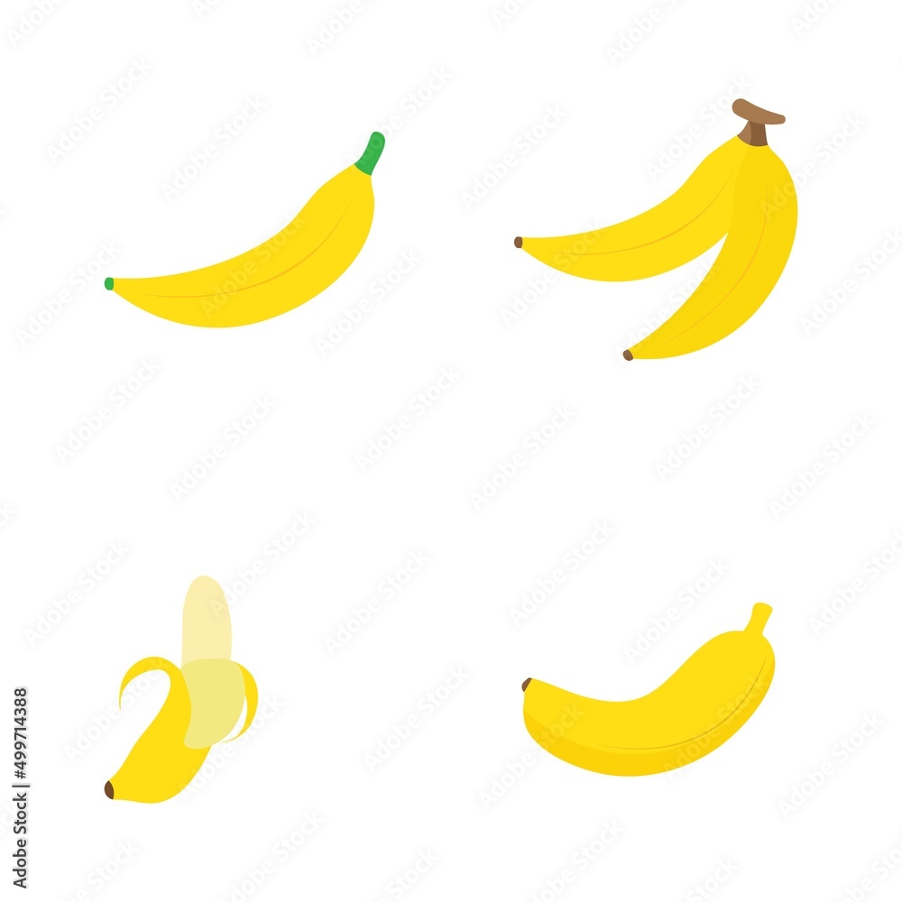 Banana icon template vector