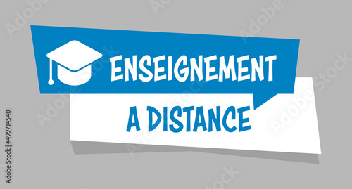 Logo enseignement à distance.