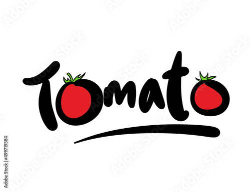 Tomato illustrations - Hand drawn food ingredients, Tomato - vector