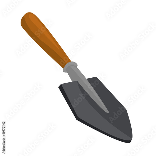 backyard trowel illustration