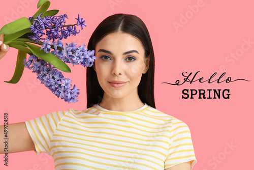 Beautiful young woman with ...