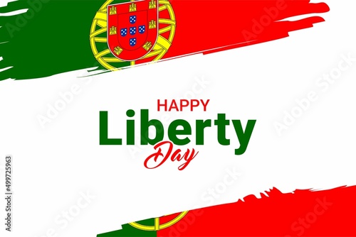 Liberty Day Portugal. Vector Illustration. The illustration is suitable for banners, flyers, stickers, cards, etc.