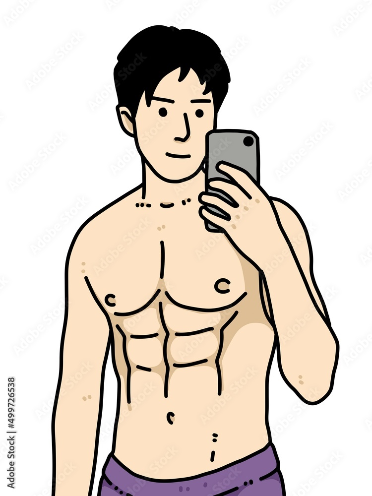 cute man cartoon on white background cute man cartoon on white background