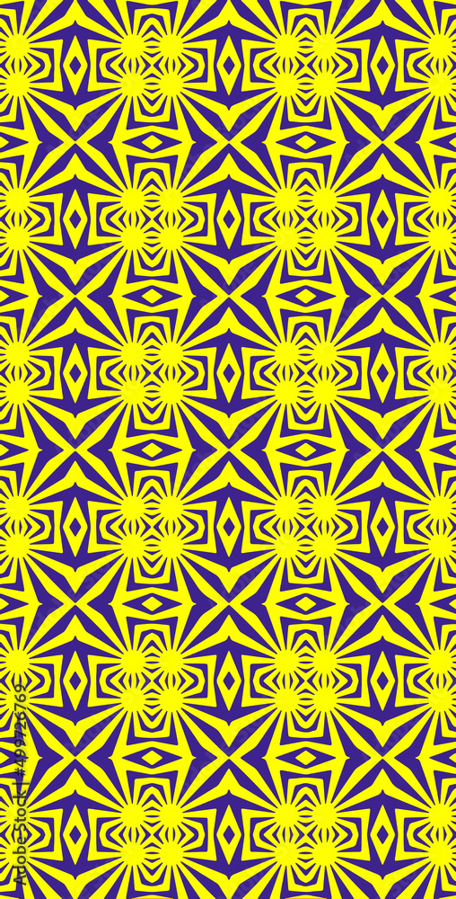 Fractodome Jagged Yellow Blue Fractal Pattern Fractodome Jagged Yellow Blue Fractal Pattern