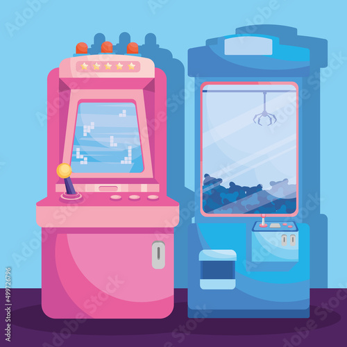 arcade and crane machine