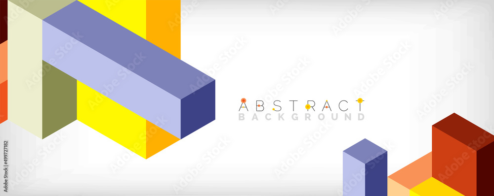 Abstract background. 3d cubes, cubic elements and blocks. Techno or business concept for wallpaper, banner, background, landing page Abstract background. 3d cubes, cubic elements and blocks. Techno or business concept for wallpaper, banner, background, landing page