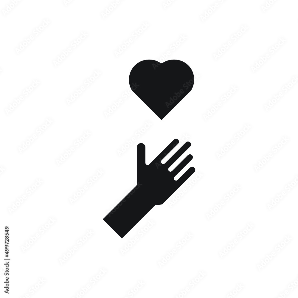 heart vector silhouette for website symbol icon heart vector silhouette for website symbol icon