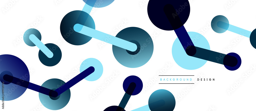 Line points connections geometric abstract background. Circles connected by lines. Trendy techno business template for wallpaper, banner, background or landing Line points connections geometric abstract background. Circles connected by lines. Trendy techno business template for wallpaper, banner, background or landing
