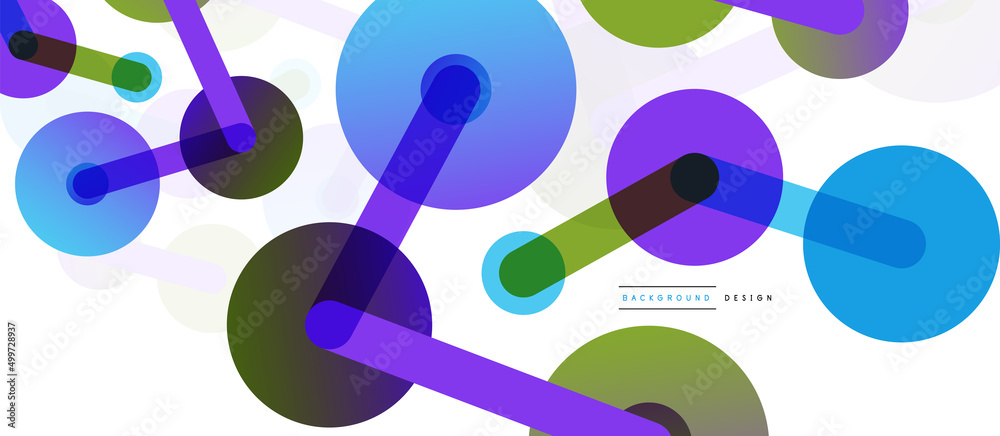 Line points connections geometric abstract background. Circles connected by lines. Trendy techno business template for wallpaper, banner, background or landing Line points connections geometric abstract background. Circles connected by lines. Trendy techno business template for wallpaper, banner, background or landing