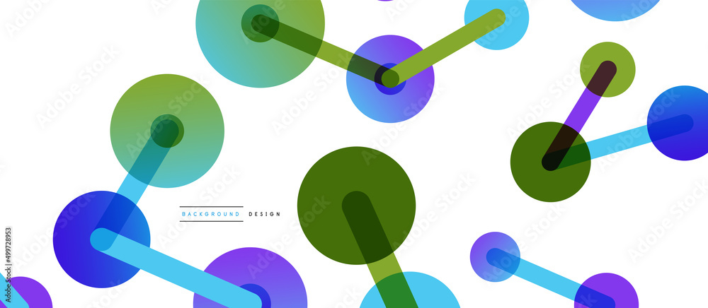 Network concept abstract background. Dots connection. Big data idea. Business template for wallpaper, banner, background or landing