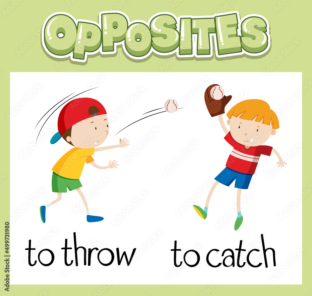 Opposite English words for kids