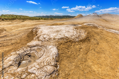 Active mud volcanoes