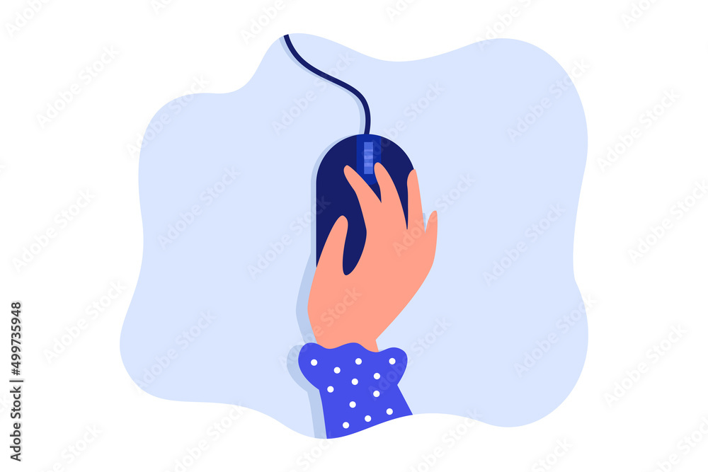 Hand On Play Icon Stock Illustration - Download Image Now - Playing,  Computer Mouse, Pushing - iStock