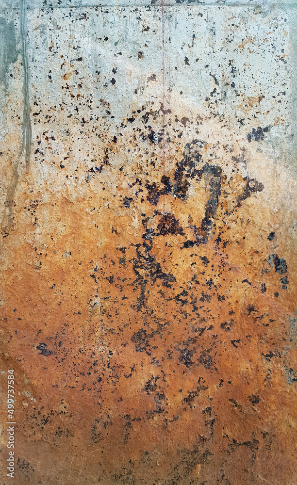 Dirty walls with stains plaster and rustl Dirty walls with stains plaster and rustl