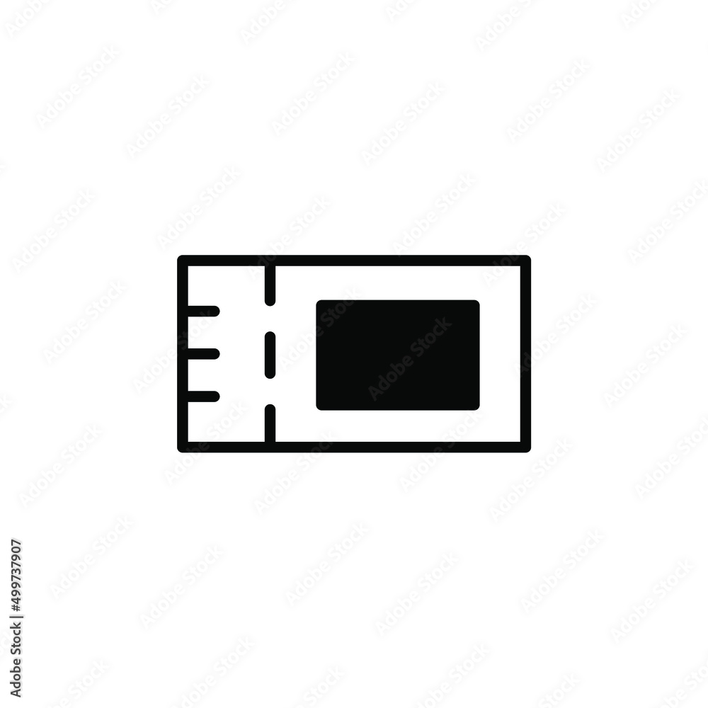 Ticket, Pass, Event, Voucher Solid Line Icon Vector Illustration Logo Template. Suitable For Many Purposes. Ticket, Pass, Event, Voucher Solid Line Icon Vector Illustration Logo Template. Suitable For Many Purposes.