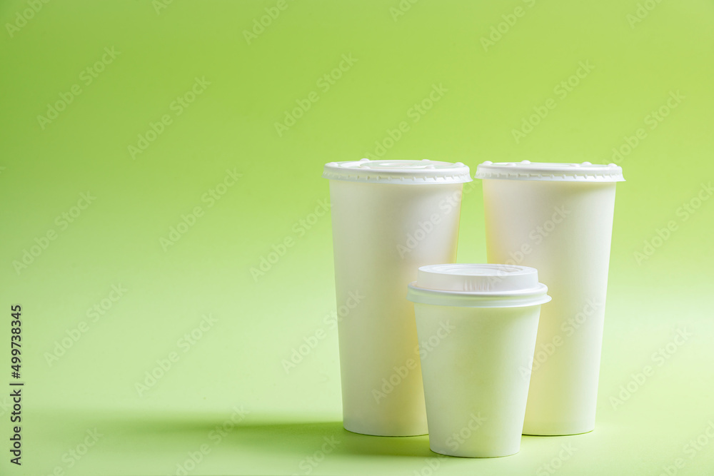 White plastic cup