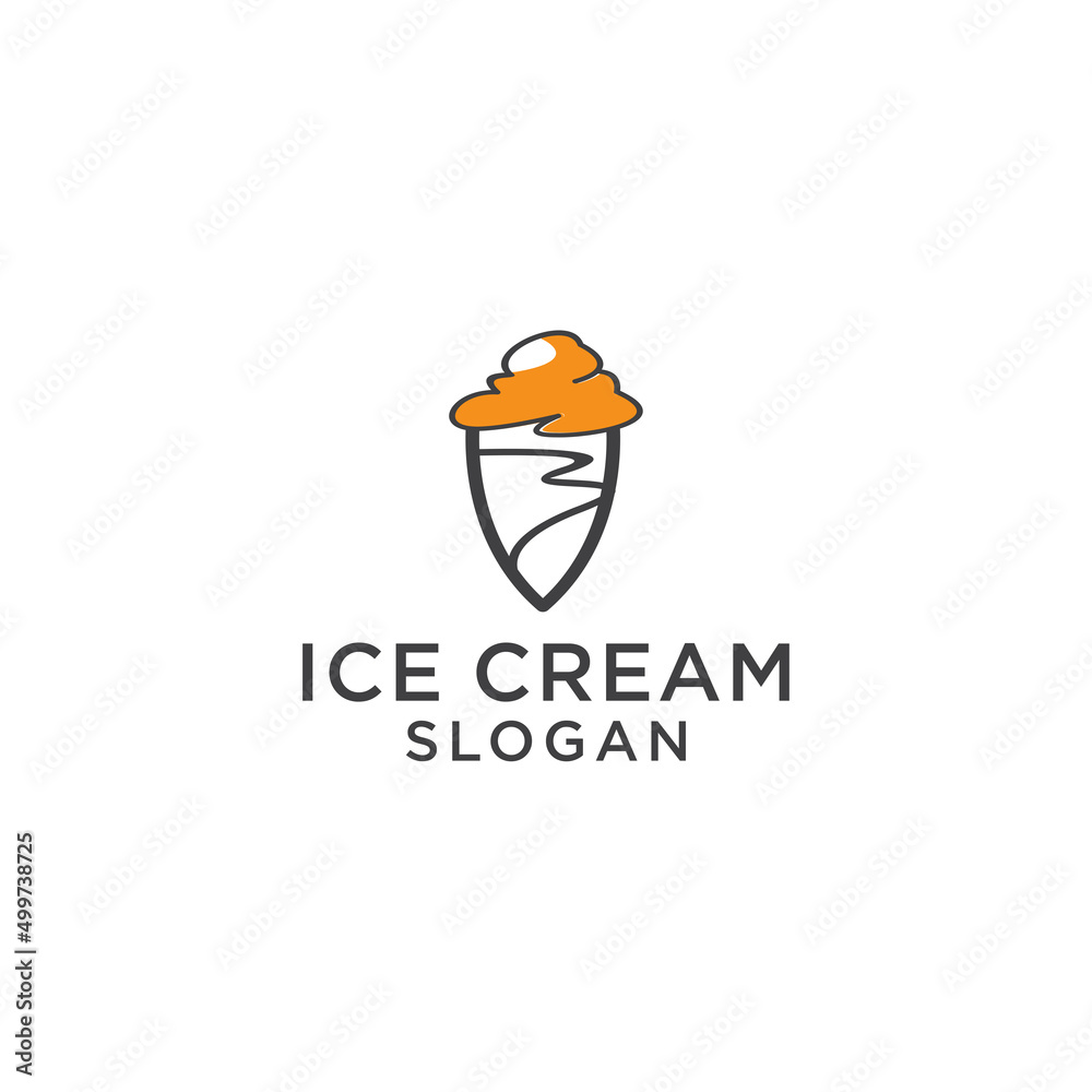 Ice cream logo icon design
