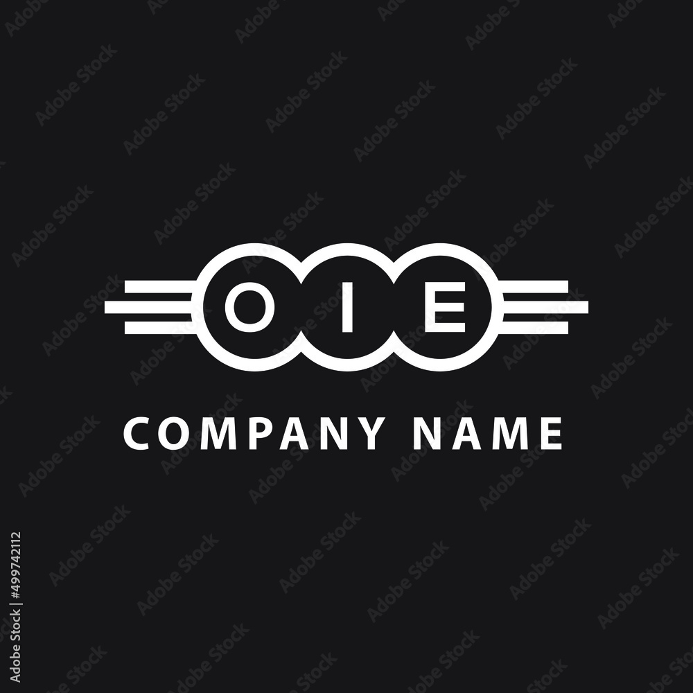 OIE letter logo design on black background. OIE creative initials letter logo concept. OIE letter design. OIE letter logo design on black background. OIE creative initials letter logo concept. OIE letter design.