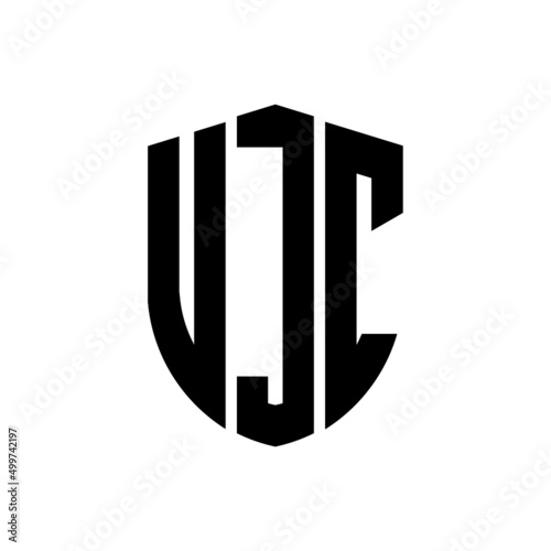 VJC letter logo design. VJC modern letter logo with black background. VJC creative  letter logo. simple and modern letter logo. vector logo modern alphabet font overlap style. Initial letters VJC  photo