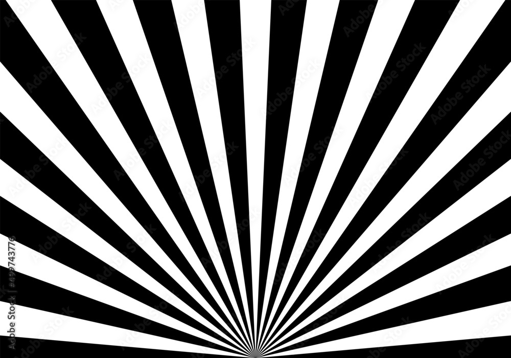 中央下からの大きい集中線モノクロ背景素材 Stock Vector Adobe Stock