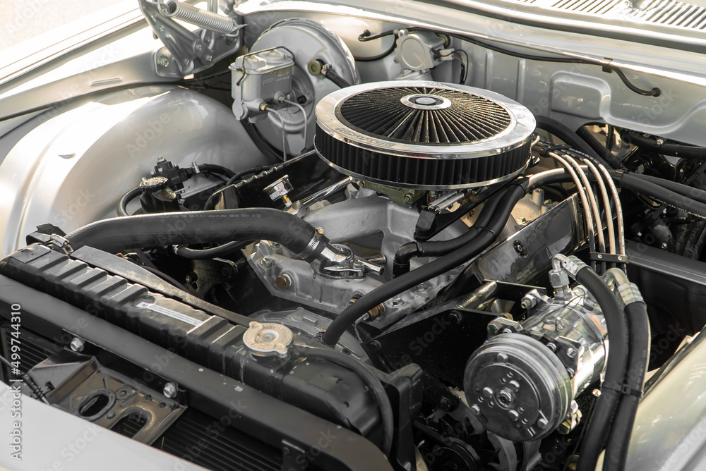 Fototapeta premium my mates car engine exposed