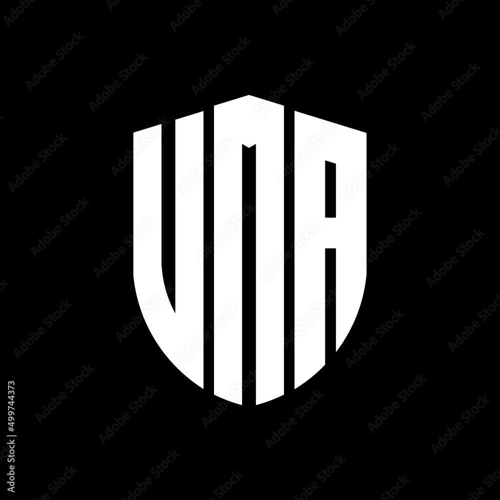 VMA letter logo design. VMA modern letter logo with black background. VMA creative letter logo