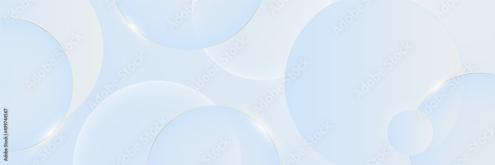 Abstract light blue white and gold banner background. Vector illustration Abstract light blue white and gold banner background. Vector illustration
