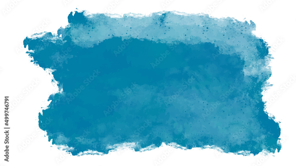 Obraz premium Blue watercolor background for your design, watercolor background concept, vector.