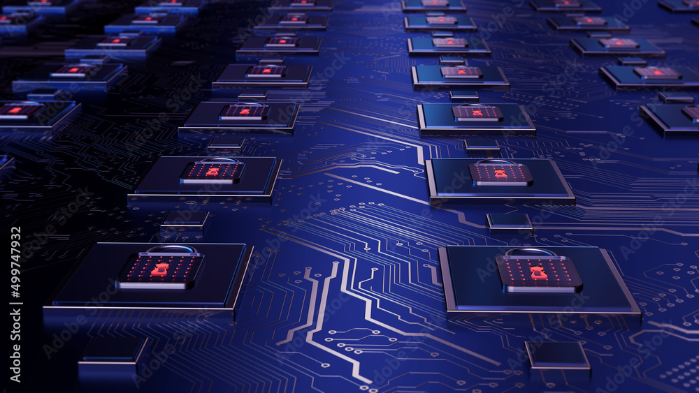 Technology background security concept/Cyber security concept