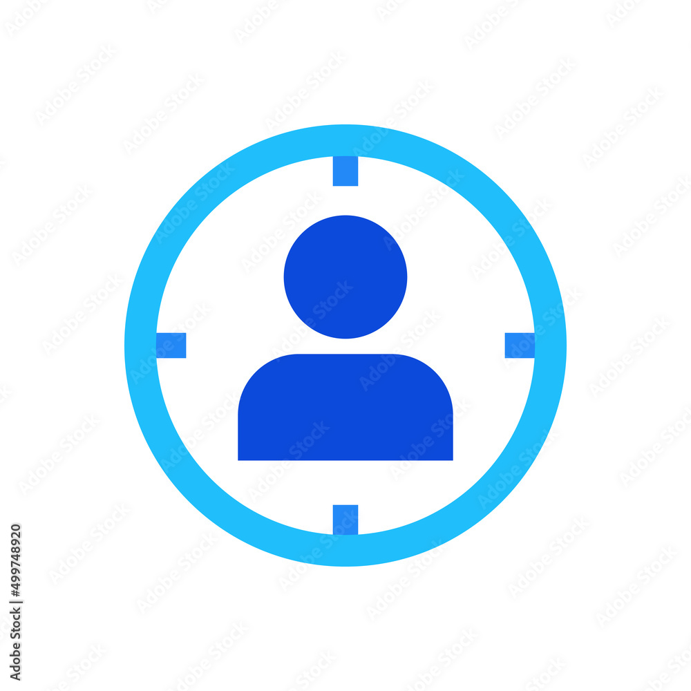 Employment icon vector graphic illustration in blue Employment icon vector graphic illustration in blue