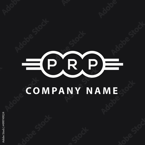 PRP letter logo design on black background. PRP  creative initials letter logo concept. PRP letter design.