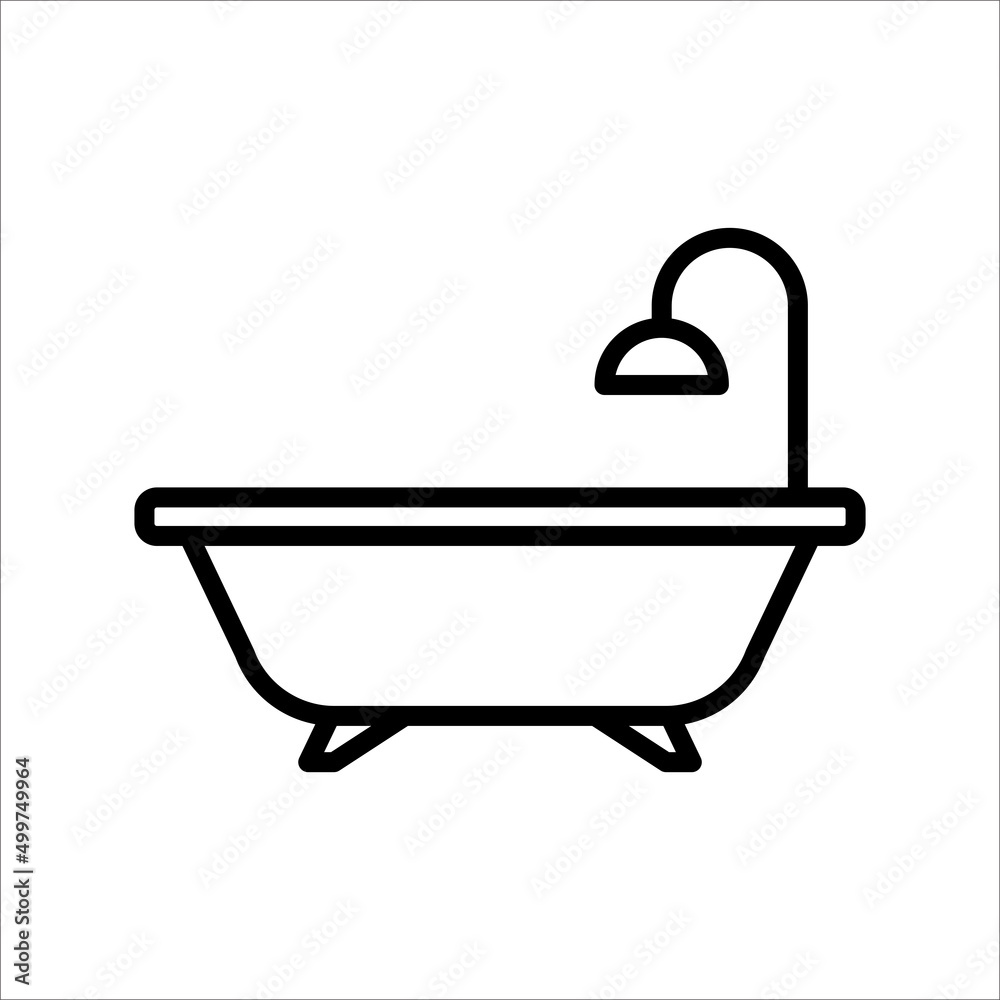 bathtub icon vector design template simple and clean bathtub icon vector design template simple and clean