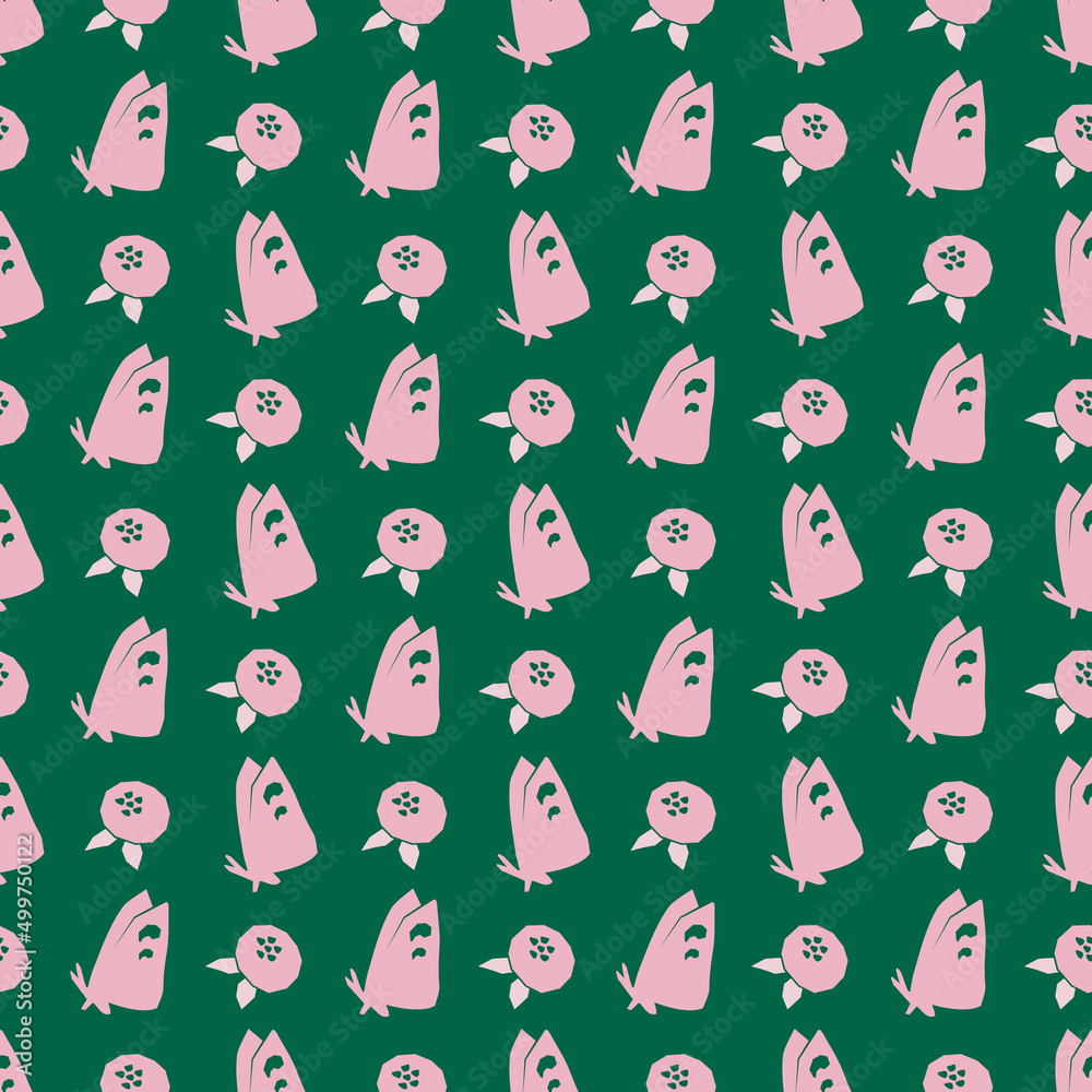 Decorative seamless pattern. Simple abstract shape Decorative seamless pattern. Simple abstract shape